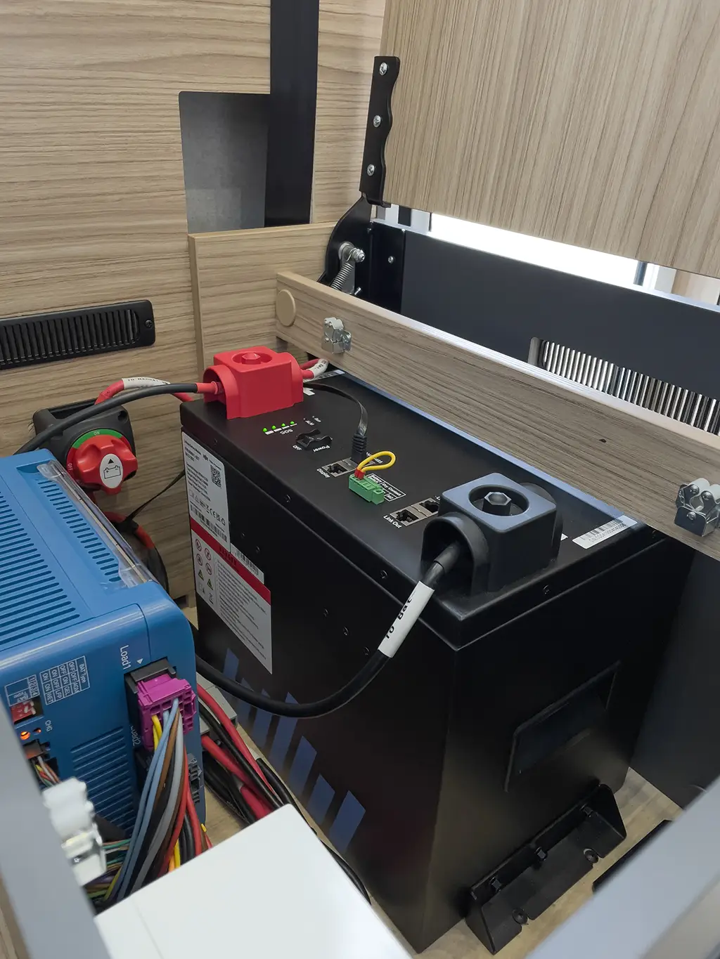 Batterie au lithium d'un camping car bavaria